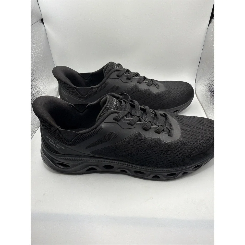 Skechers hands-free swift Fit men's Slip On Black No Bending Shoe. Size 10.5 New